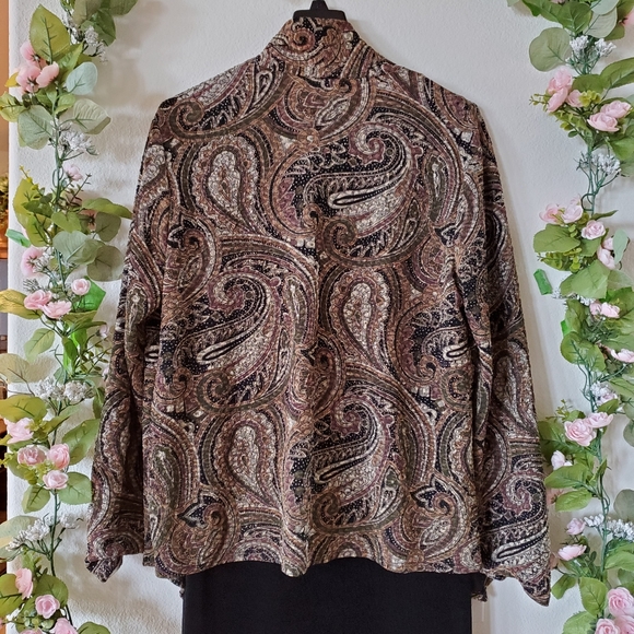 2 Pcs. Cocktail/Party Long Sleeve Jacket & Long Black Dress - Picture 9 of 13